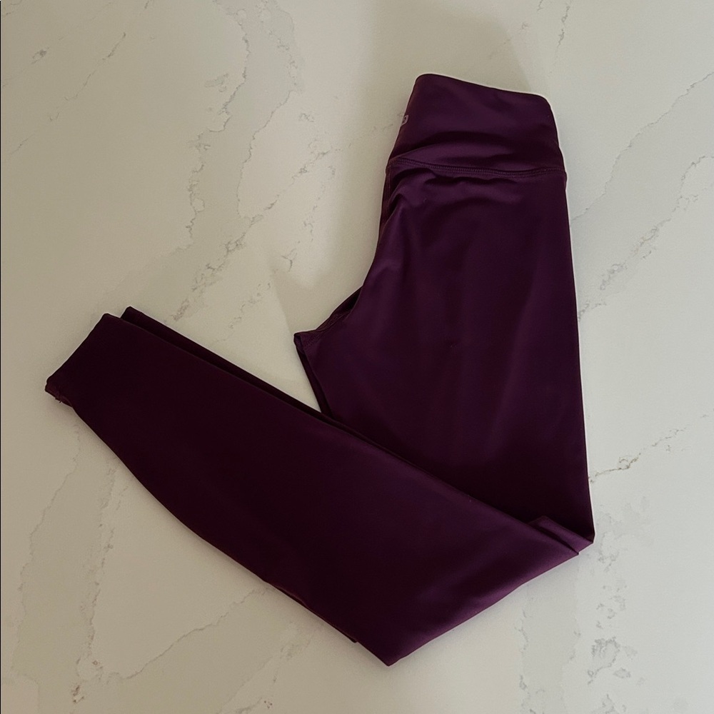 I.Five Simons Deep Purple Burgundy Activewear Recycled Material Legging Sz Small